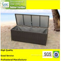 Outdoor Furniture Large Size Trunk Box, Outdoor Rattan Garden Storage Box For Garden Furniture